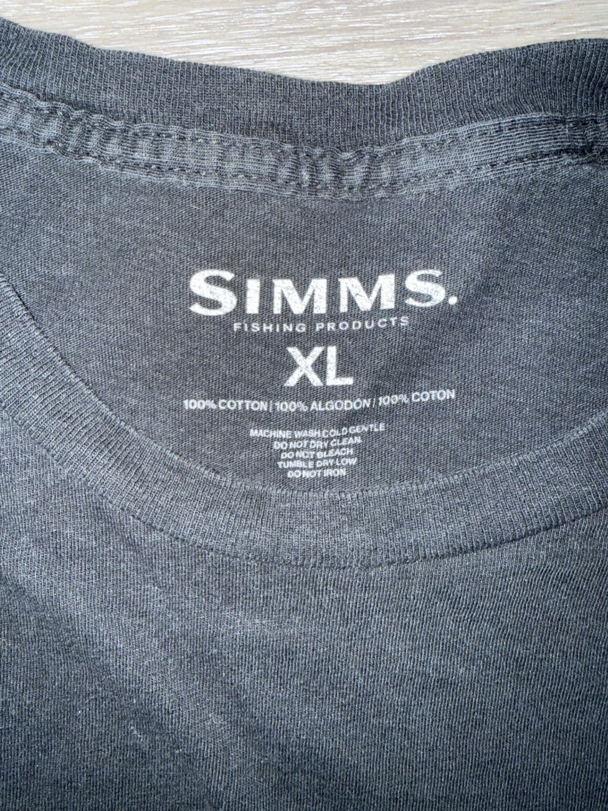 Simms Fishing T-Shirt Mens Size XL Black gallery