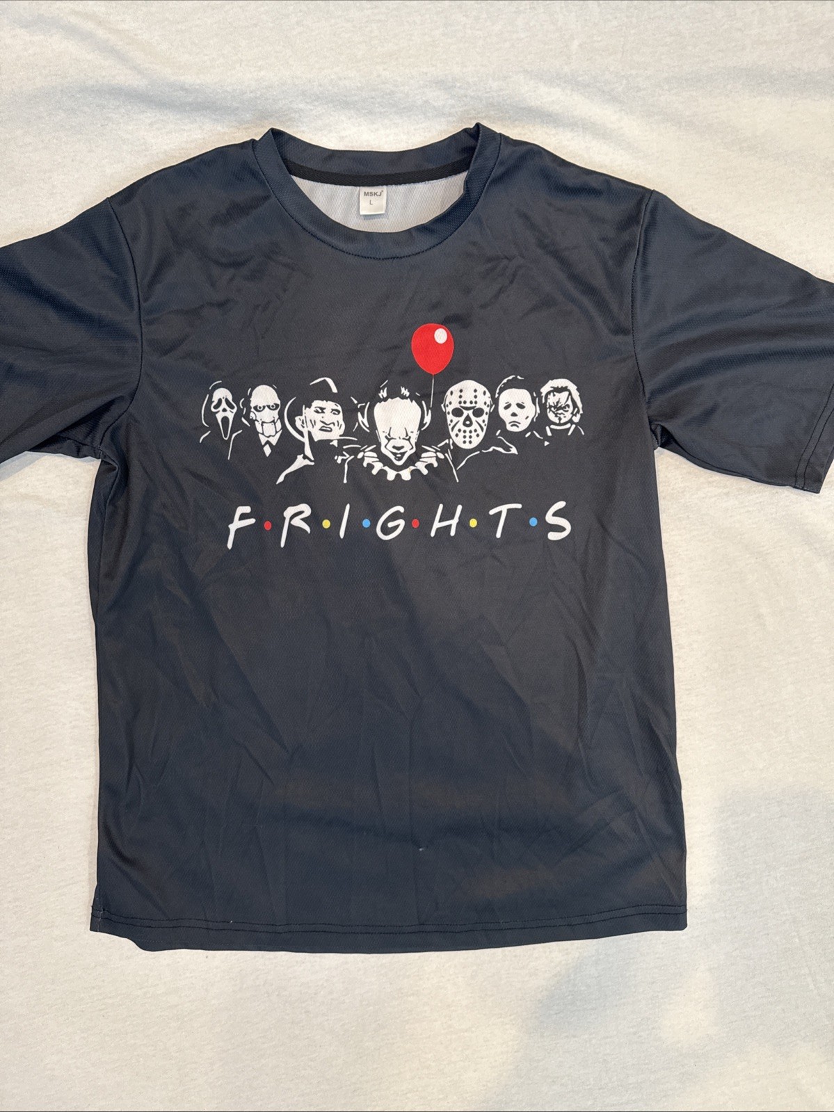 FRIGHTS T-SHIRT SIZE:L 95%polyester 5% Spandex