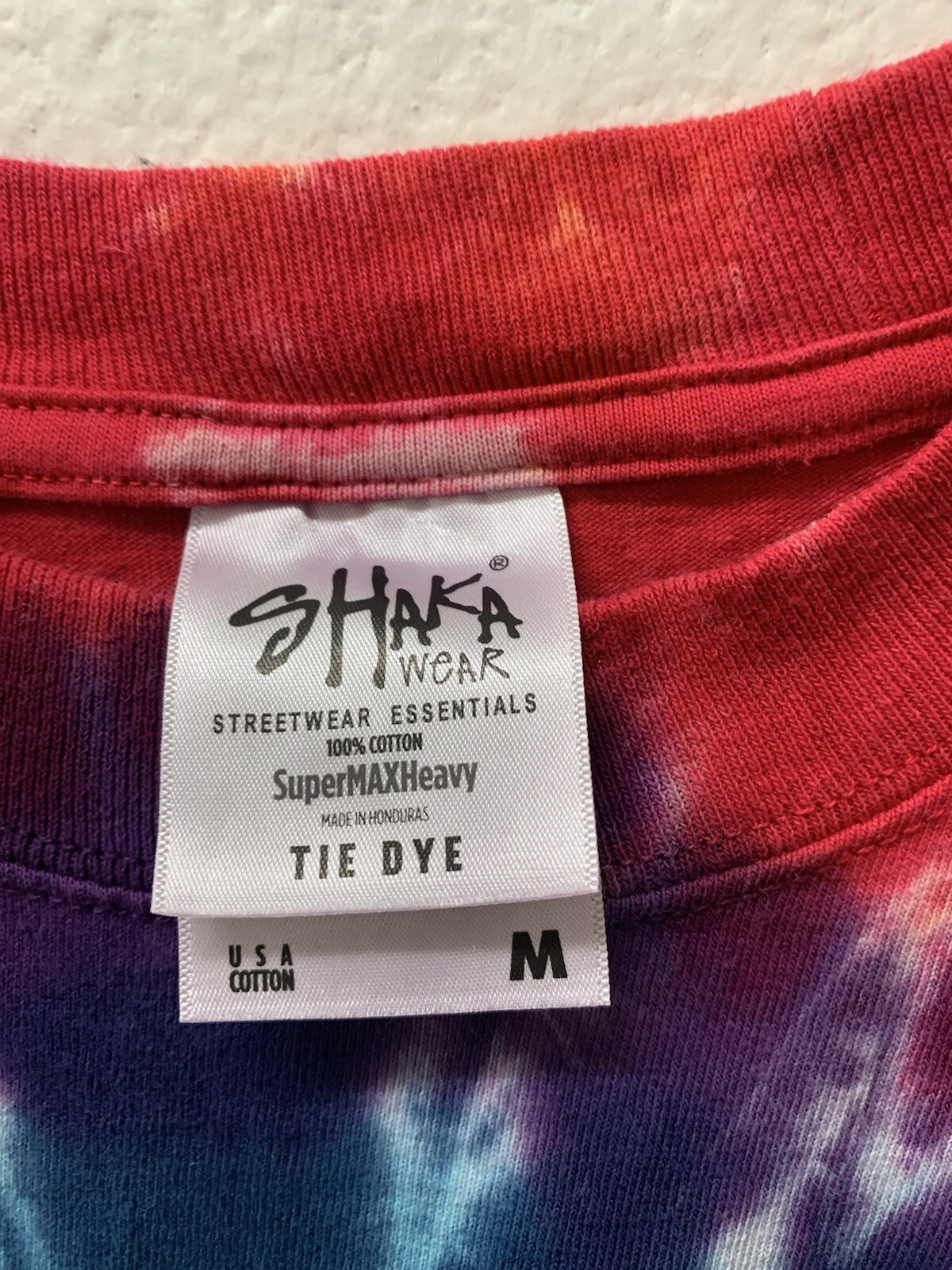 3 NEW MEDIUM Shaka Wear HW Tie Dye T-Shirt - Relaxed Fit - CLASSIC RAINBOW gallery