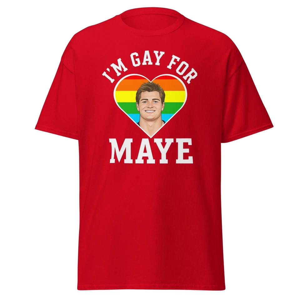 NEW Funny Drake Maye Shirt Gay For Maye New Football Patriots Fan gallery