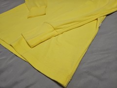 Aime Leon Dore ALD Bright Yellow Minimalist Long Sleeve Pullover Shirt Medium