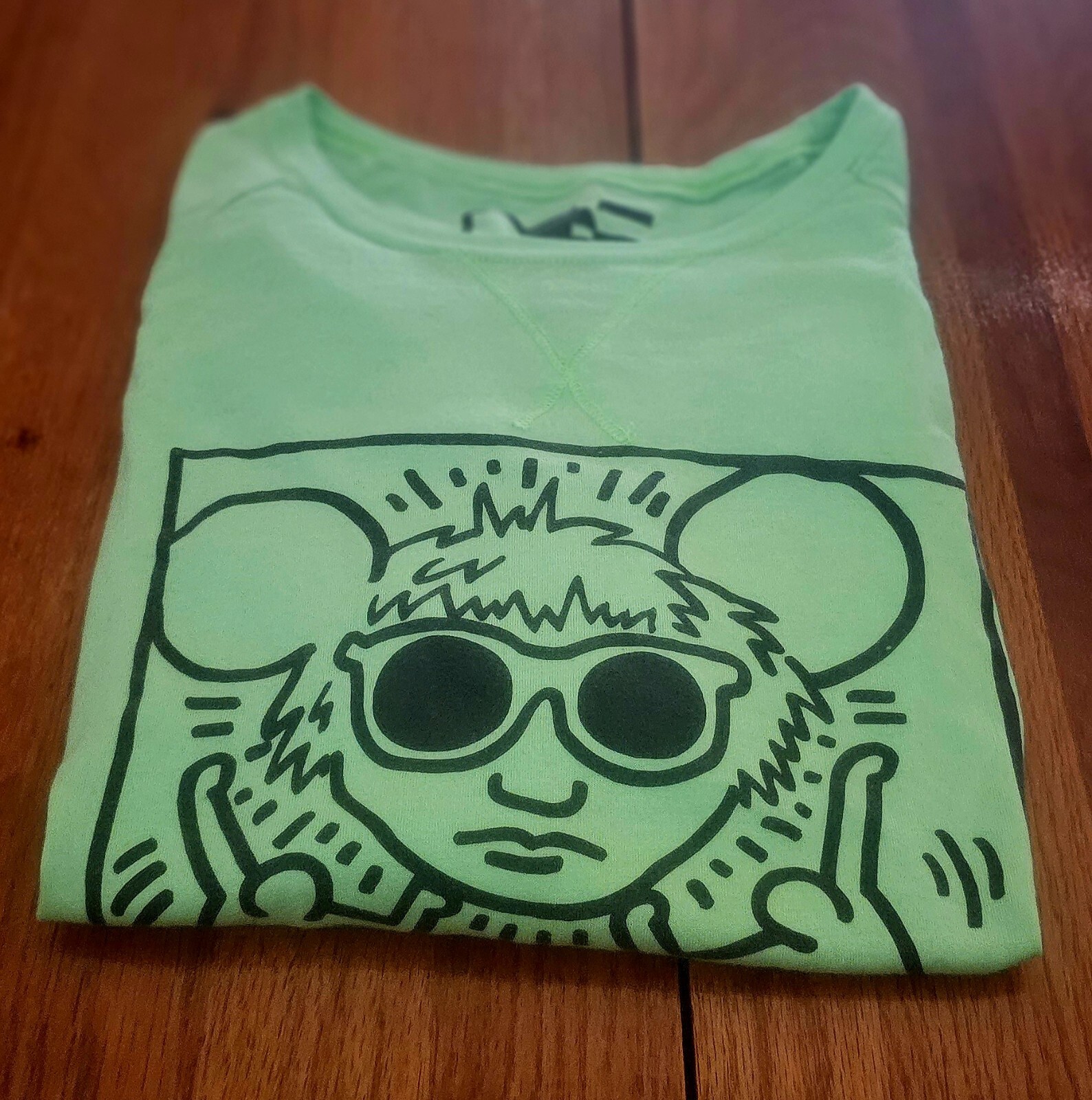 🌈 Vintage Authentic Keith Haring Andy Warhol Pop Art Andy Mouse Shirt Rare!! gallery