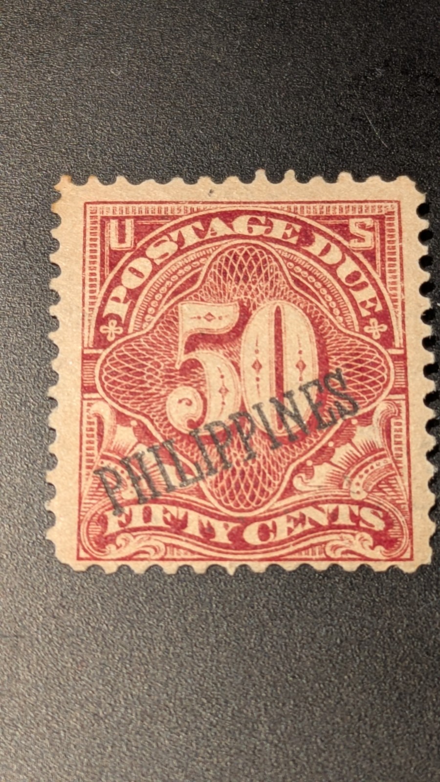 U.S. Philippines Stamp #J5 Fine Mint Hinged With a Small Thin