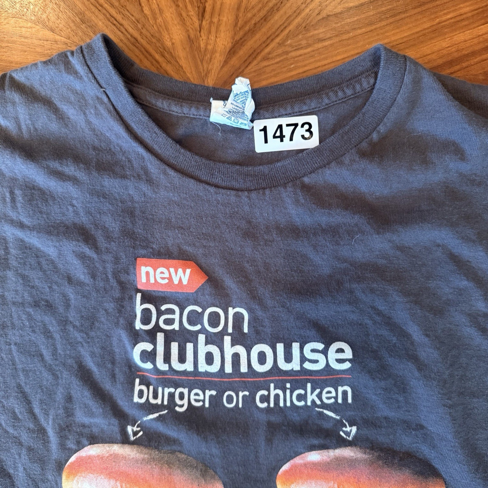 McDonald's Bacon Clubhouse Sandwich Burger Chicken Formal Flavor Promo Tshirt XL gallery