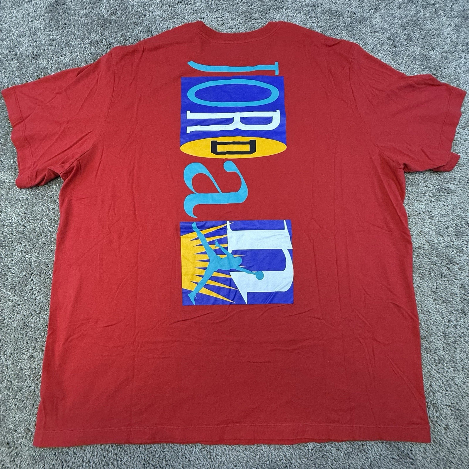 Air Jordan T-Shirt Men's 3XL Red Lightweight Tagless Outdoor Sports Basketball gallery