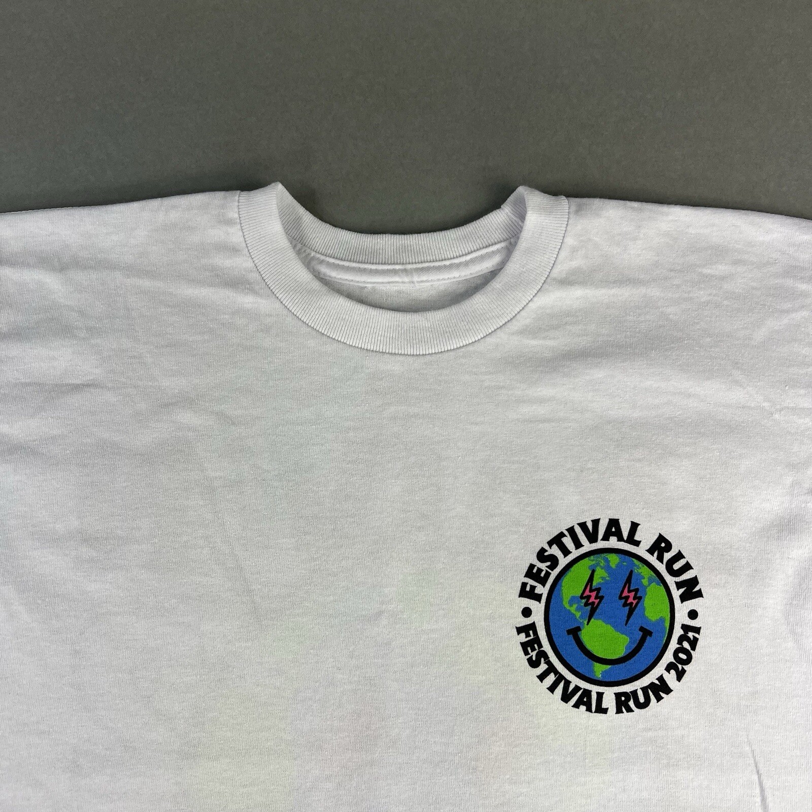 J Balvin Tour Shirt Small & Medium Men White Festival Run Smiley Face Tee New gallery