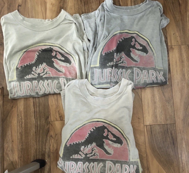 Jurassic Park 3 Shirt Bundle Family Or Friend Pack Small Med And Large New