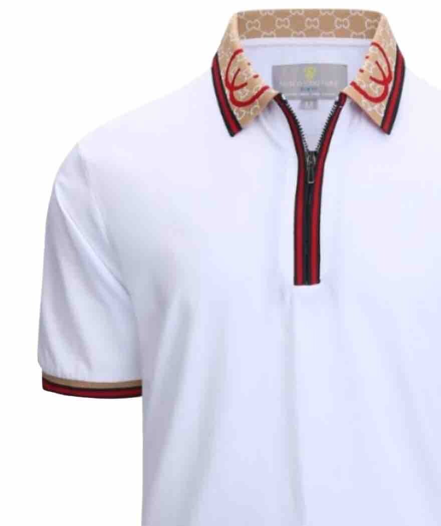 Men's Luxurious Fine Cotton Polo Shirt,Italian Style,Stretch M to 3XL….A28.A gallery