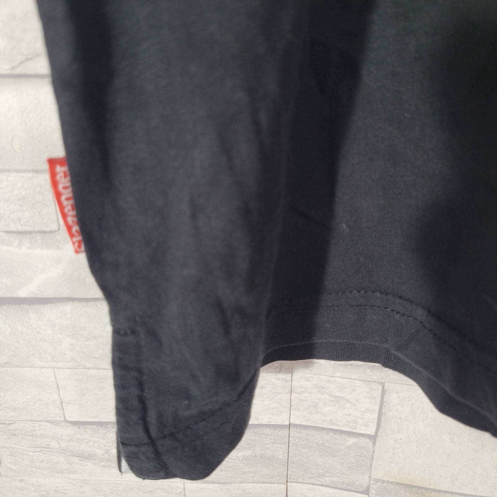 Mens SLAZENGER T Shirt Black Large Top V Neck Gym Running Ringer Casual gallery
