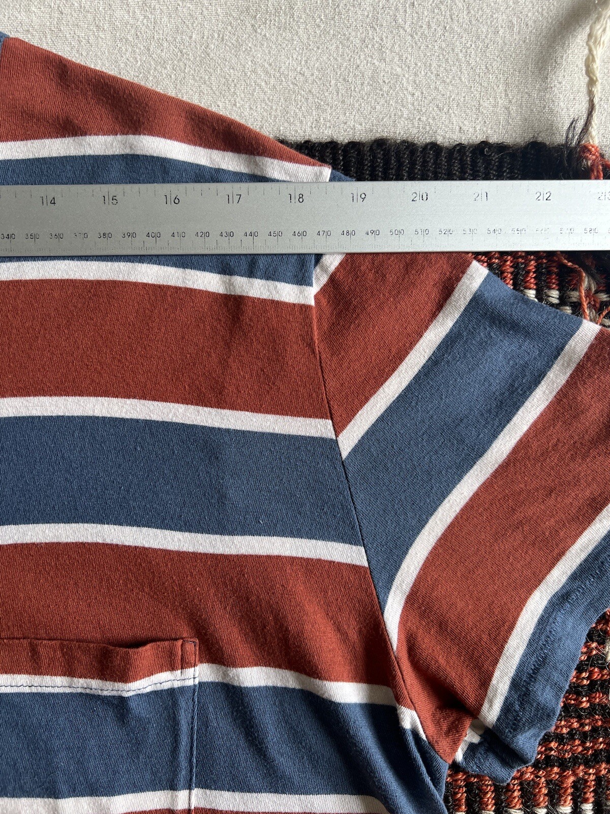 LVC T-Shirt XL Levi’s Vintage Clothing 50s Stripe Sailor Single Stitch 2018 46" gallery