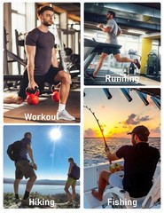 3 Pack Sun Shirts for Men Short Sleeve UPF 50+ Dry Fit Running Gym Hiking Wor…