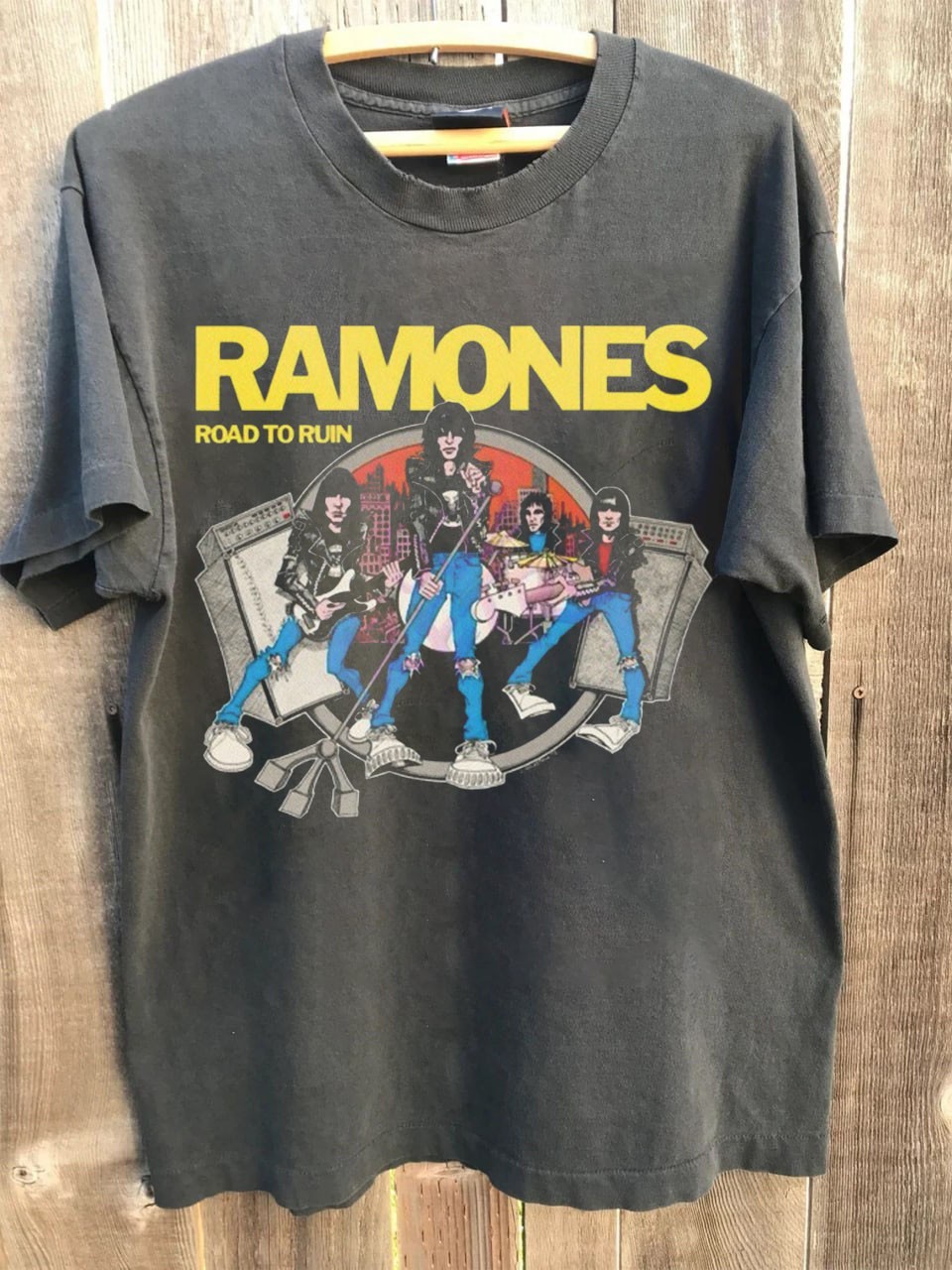 Ramones Road to Ruin Unisex Punk Rock Band T-Shirt AN69711