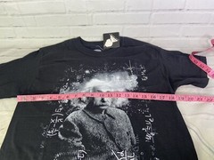 Albert Einstein Equations Graphic Licensed Tee T-Shirt Black Mens Size M