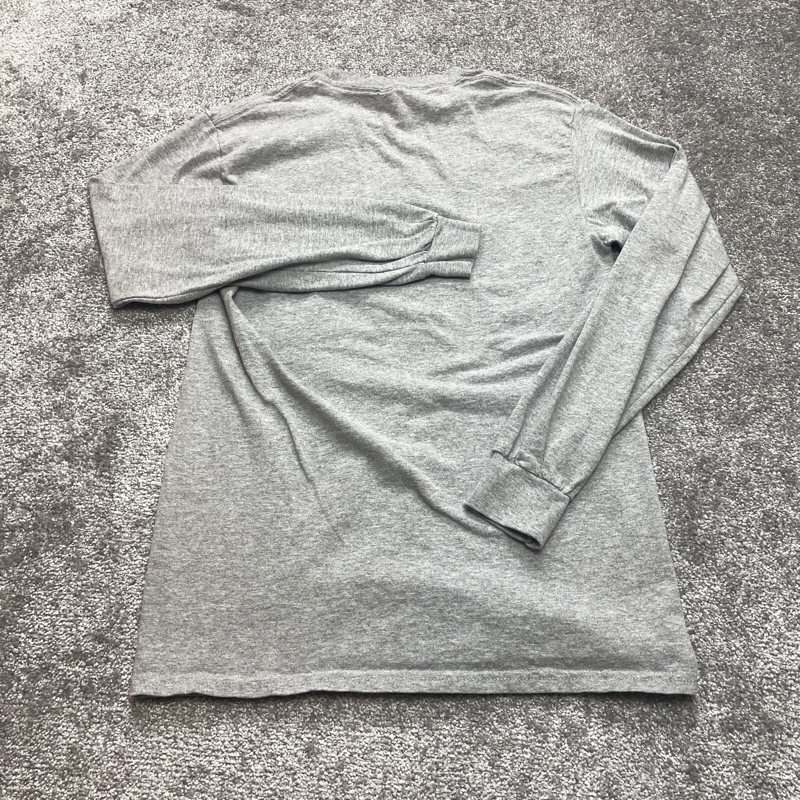 Gildan Adult Long Sleeve Heavy Cotton T-Shirt Size Small Gray NBTMS Raiders Tee gallery