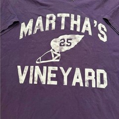 Firstport Marttha’s Vineyard track and field distressed short sleeve t-shirt NWT