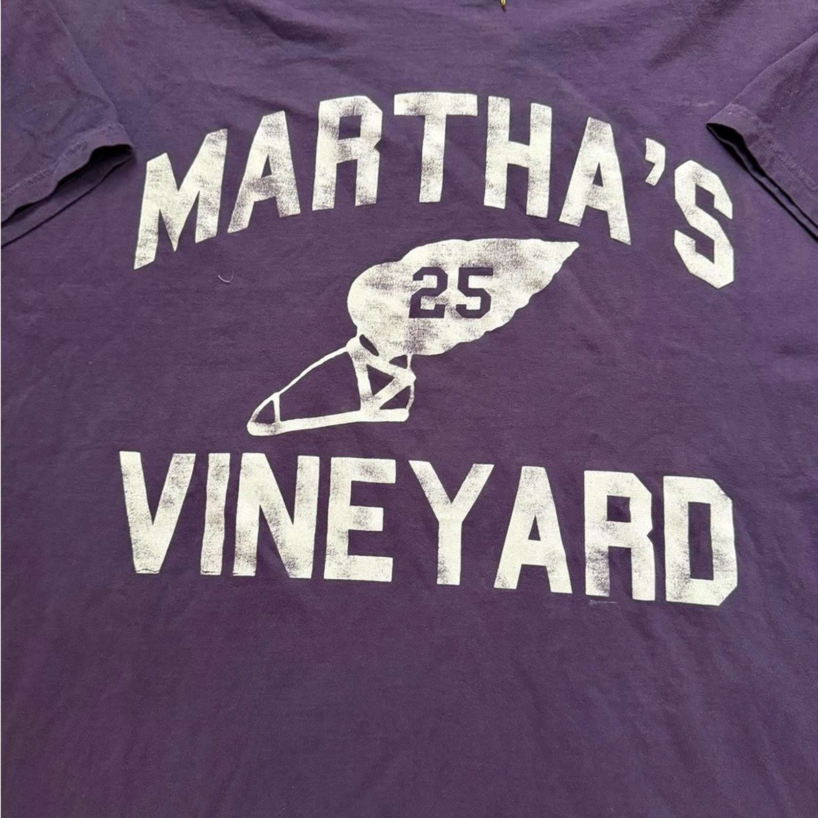 Firstport Marttha’s Vineyard track and field distressed short sleeve t-shirt NWT gallery