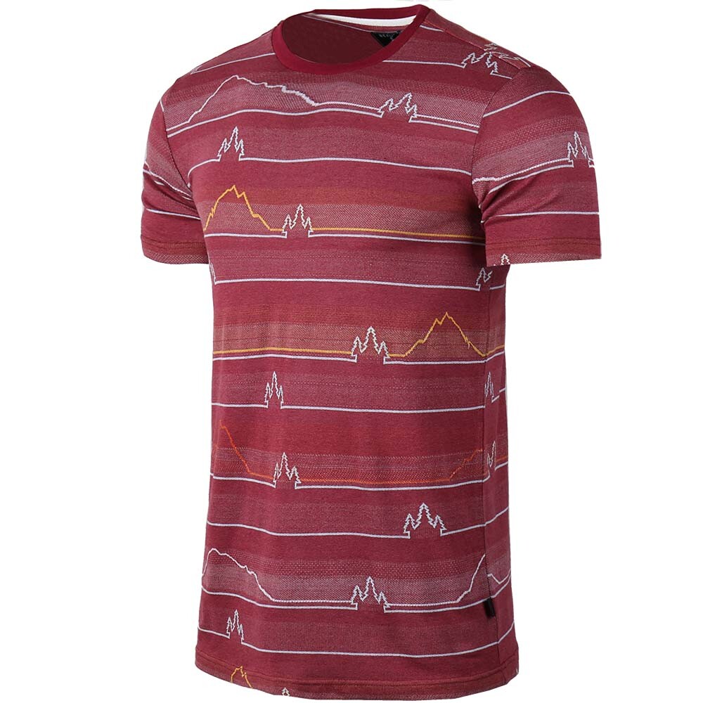 Beautiful Giant Men’s Short Sleeve Basic Jacquard Pattern Pocket T-shirt
