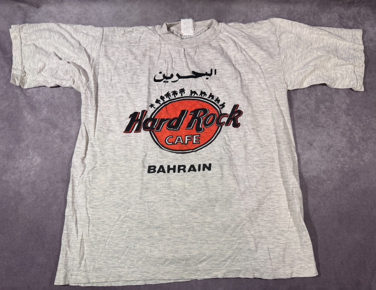 Vintage Single Stitch Hard Rock Cafe Bahrain Operation South Watch T-shirt M