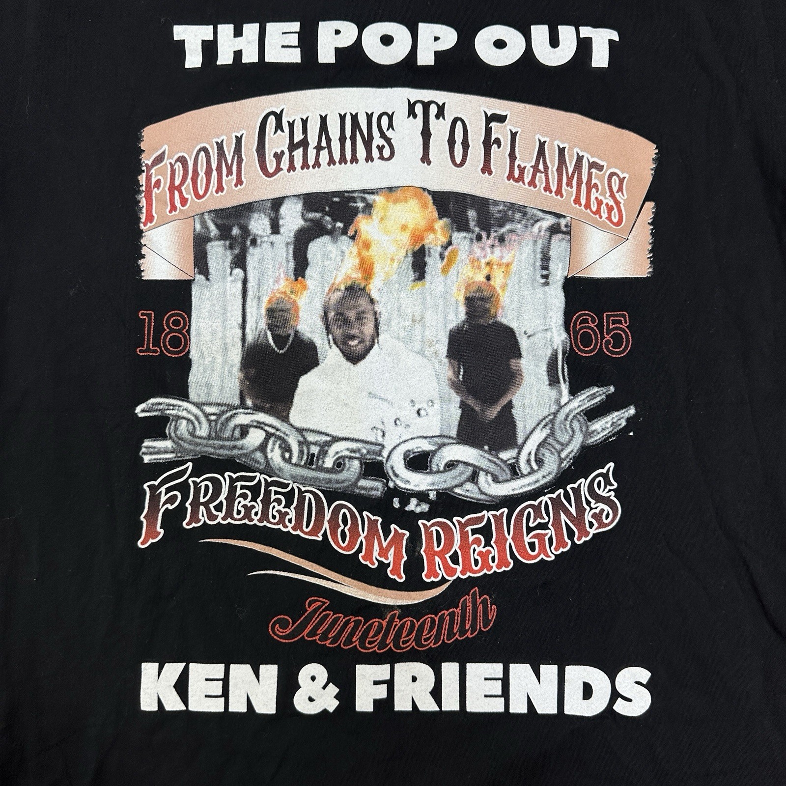Kendrick Lamar They Not Like Us Black T-Shirt Men's Size Medium The Pop Out gallery