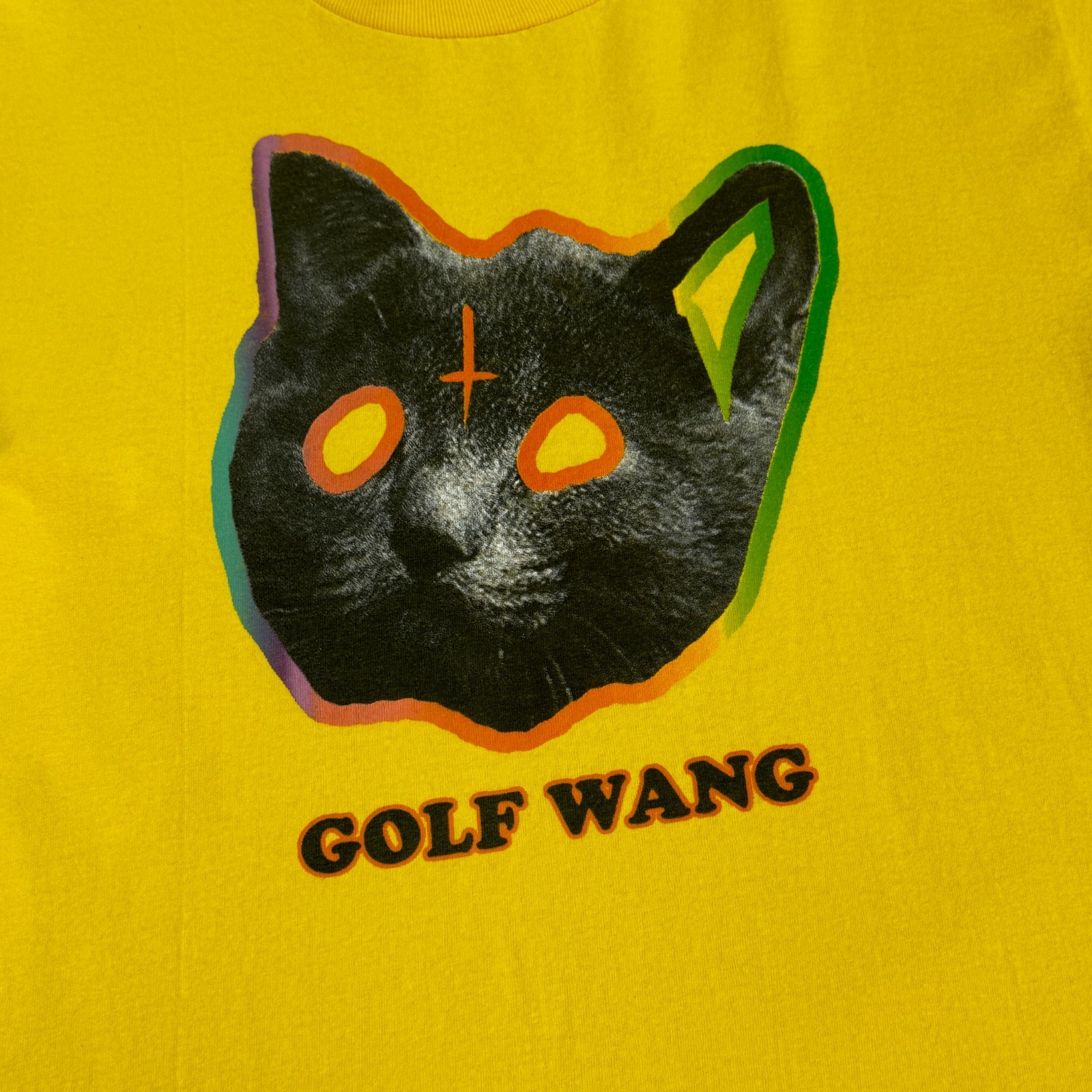 Tyler The Creator Golf Wang Y2K Men Yellow T-Shirt Size M Made in Mexico gallery