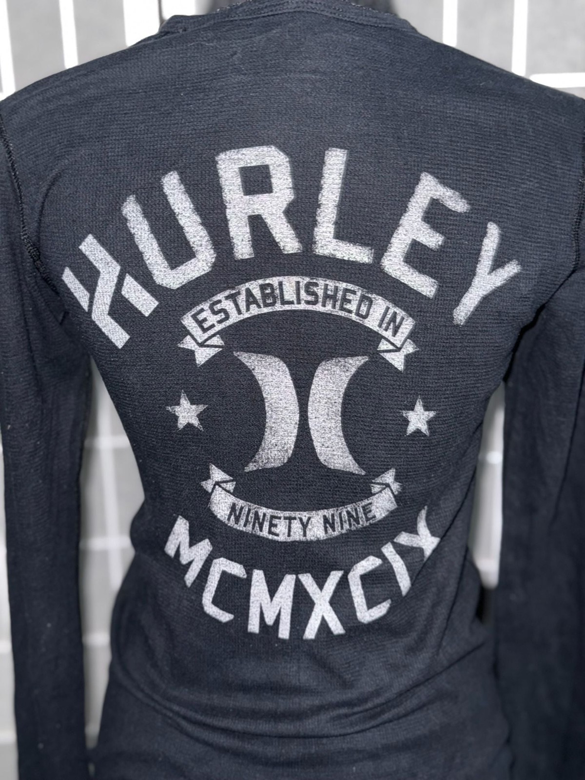 Hurley MCMXCIX Graphic Logo Long Sleeve Thermal Shirt gallery