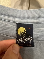 Vintage 80s Thrashed Tropix Long Sleeve Surf T-Shirt Surfing