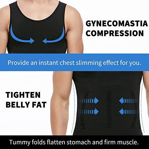 Gym Exercise Mens Vest Tops Slimming Body Shaper Corset Abdomen Compression gallery