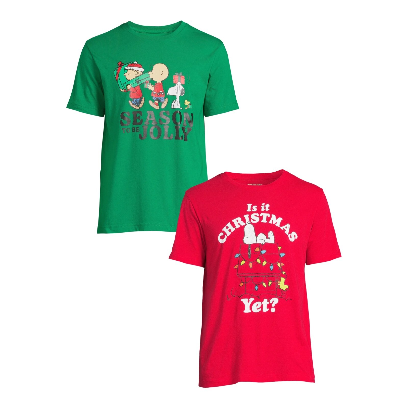 Peanuts Men's Graphic Tees with Short Sleeves, 2-Pack Size S (34-36) gallery