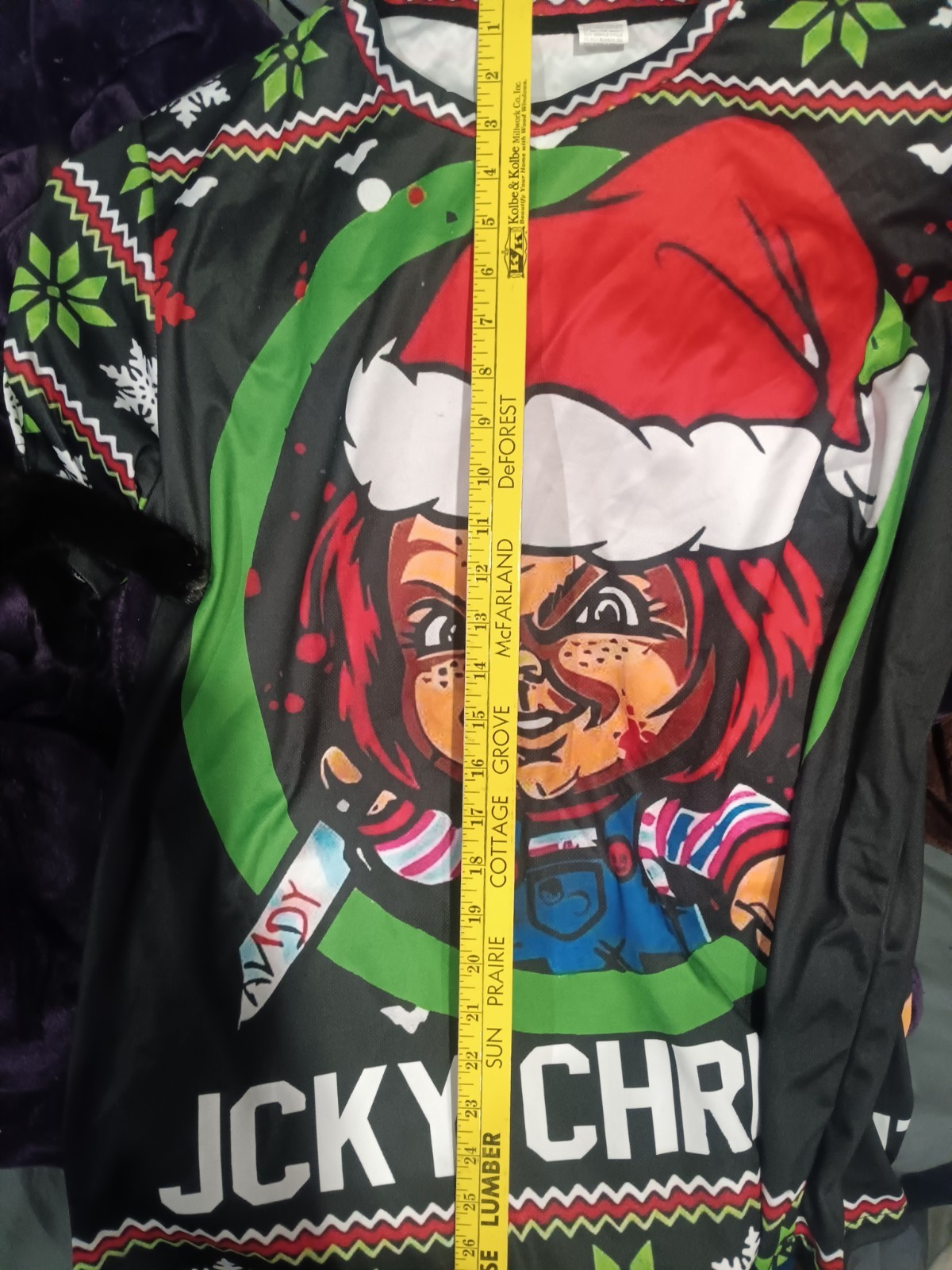 Chucky Christmas Horror Movie T-Shirt Men's 1XL BLACK Graphic Print gallery
