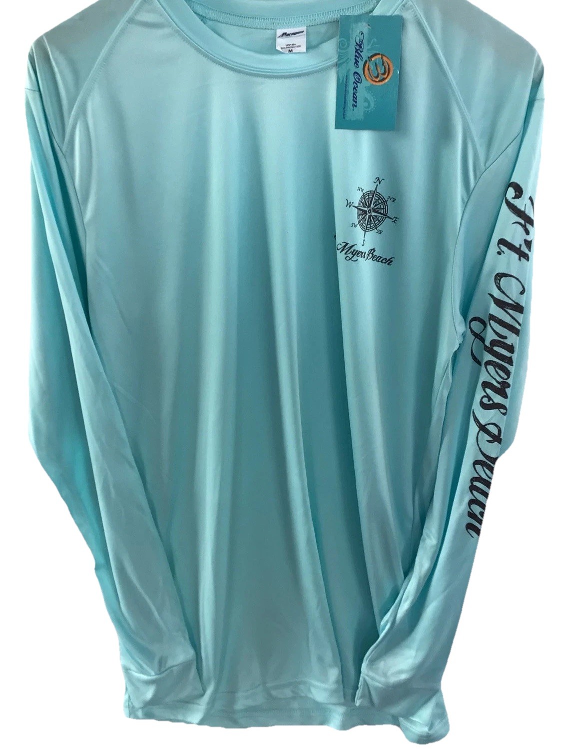 Long Sleeve Fishing Shirt,Microfiber,UPF Sun Protection,M L..….A26.A.