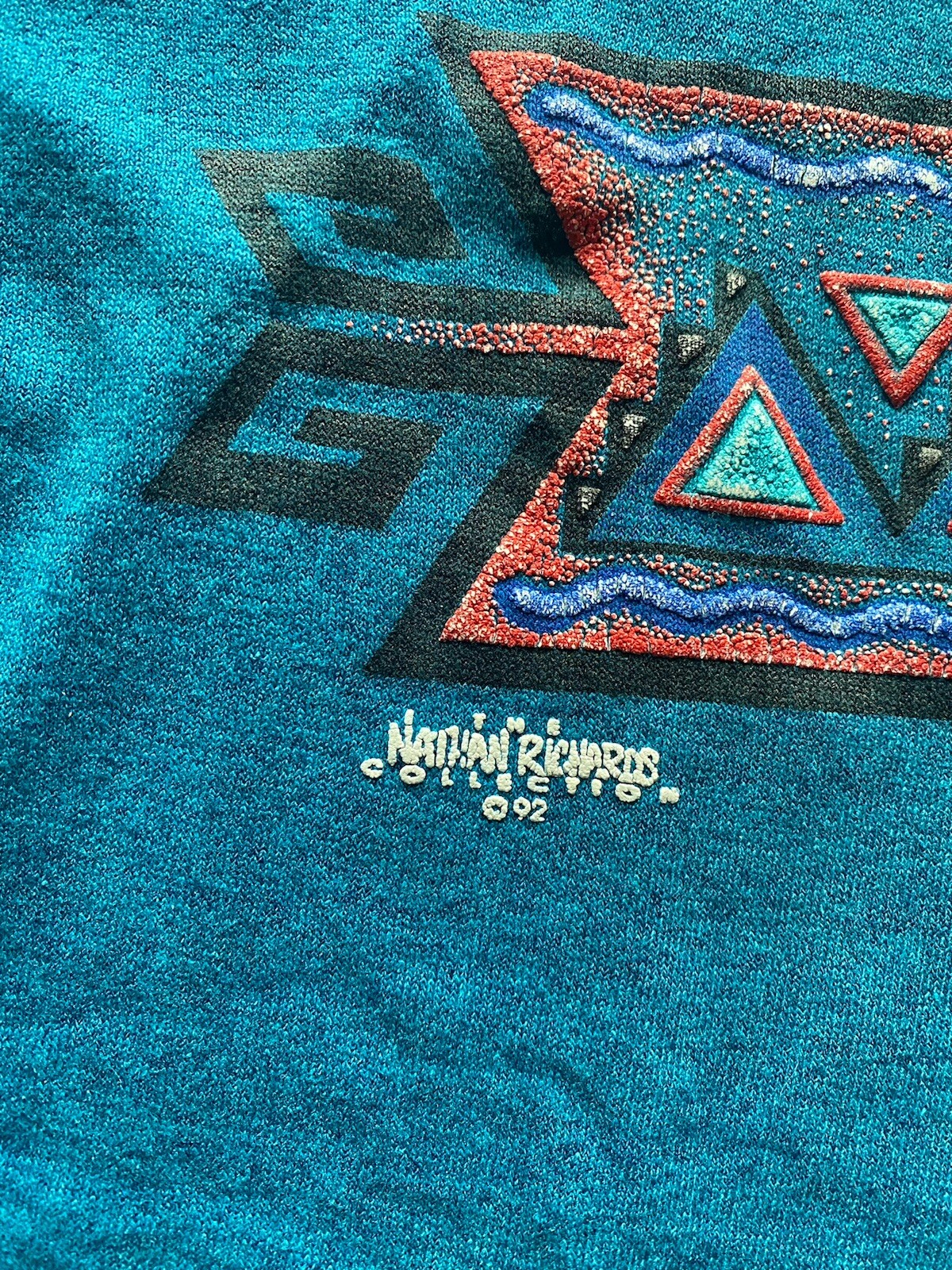 Vintage HEF-T By Teejays Single Stitch T Shirt Mens XL Blue 1992 Nathan Richards gallery