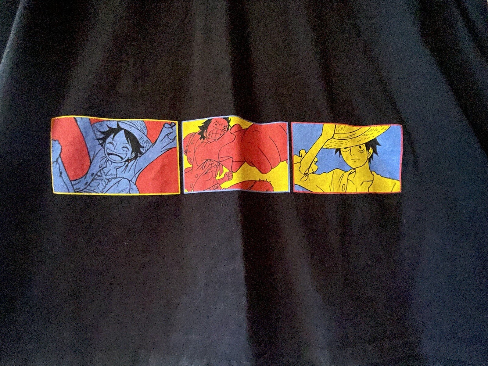 ONE PIECE, MONKEY D LUFFY TEE SHIRT, Black Short Sleeves, Ripple, ADULT L, NWOT gallery
