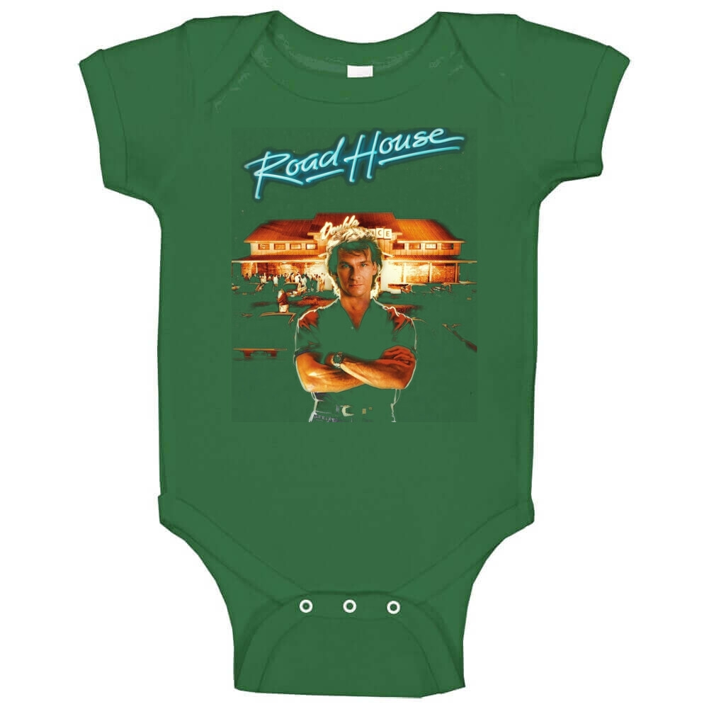 Roadhouse Patrick Swayze Retro 80's Movie Baby One Piece gallery