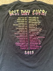 VANS Best Day Ever! Warped Tour 2013 Dates Graphic Black Men’s T-Shirt M