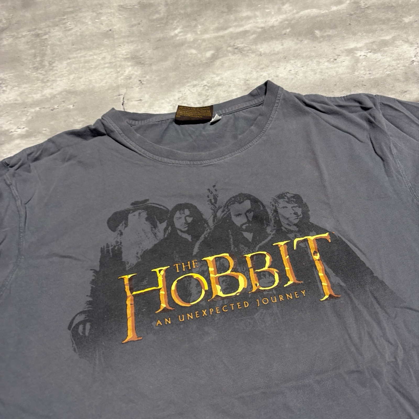 The Hobbit Unexpected Journey Shirt Men's XL Gray Cotton Y2K Movie Promo gallery