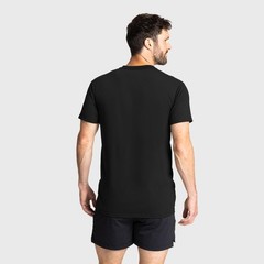 Soffe Men’s 3 Pack USA Poly/Cotton Military Tee, Black, Large