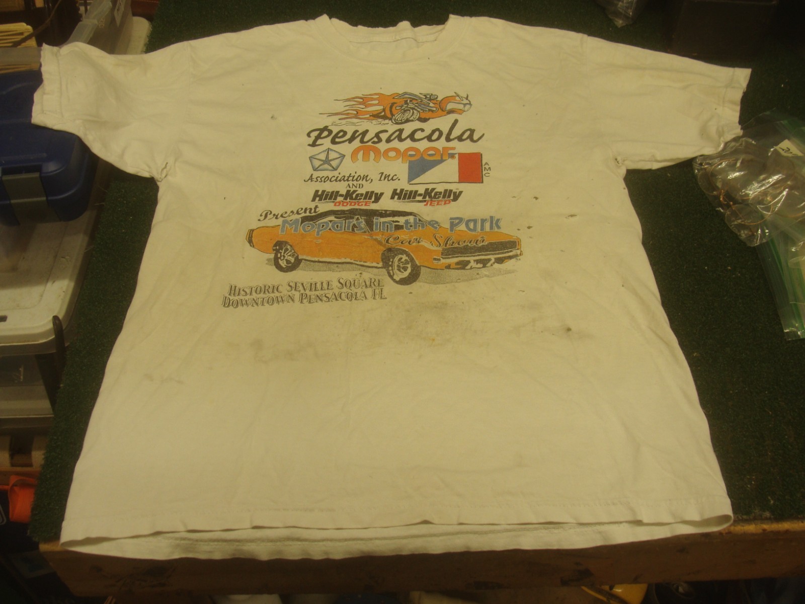 Mopar rare t shirt "Mopars in the Park" Pensacola Size: XL - read & see all gallery