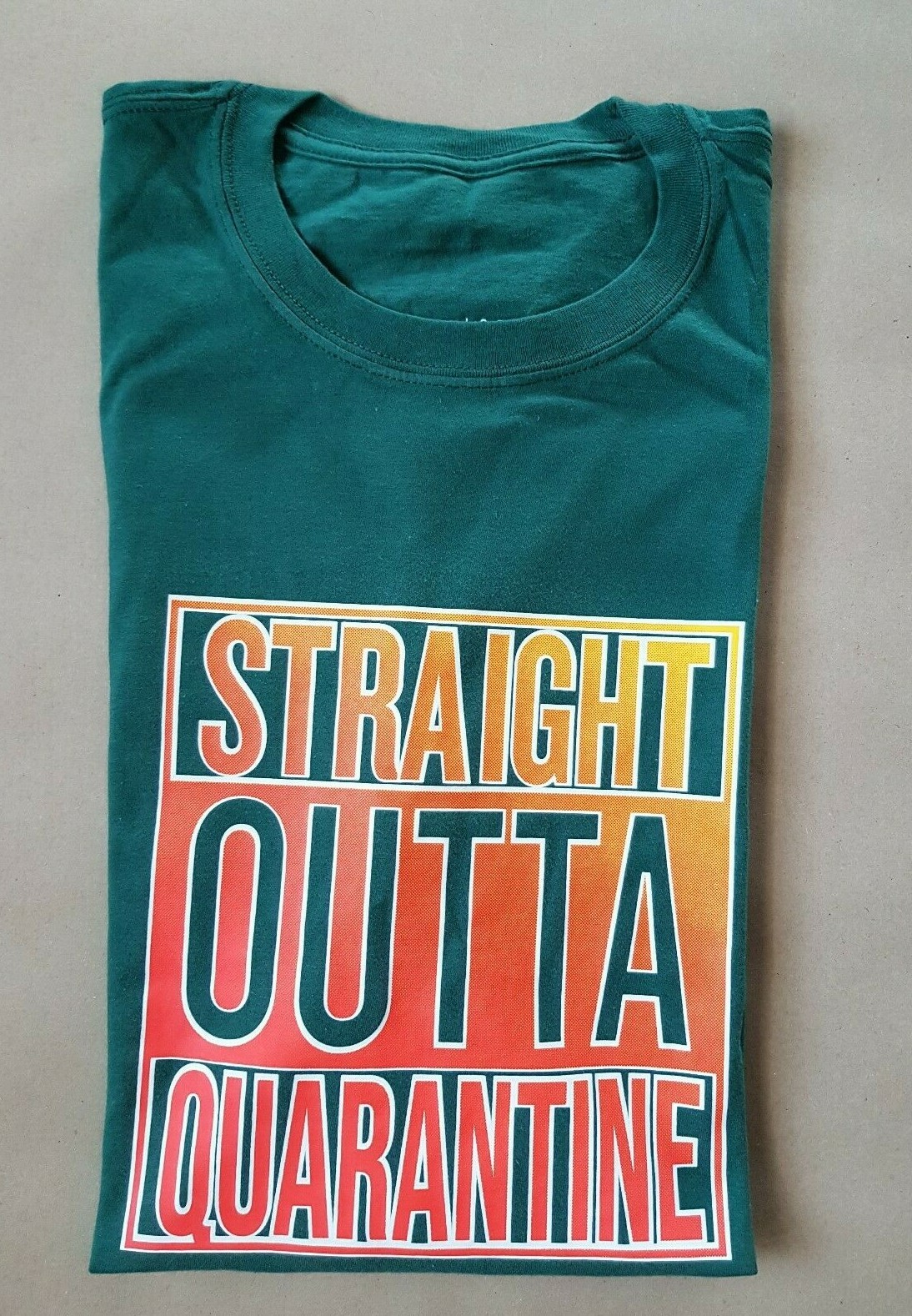 Straight Outta Quarantine Social Distancing Pandemic Graphic T-Shirts Large New gallery