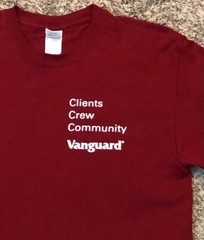 Vanguard Official Vanguard Gives Back Clients Crew Community Men’s T-Shirt M