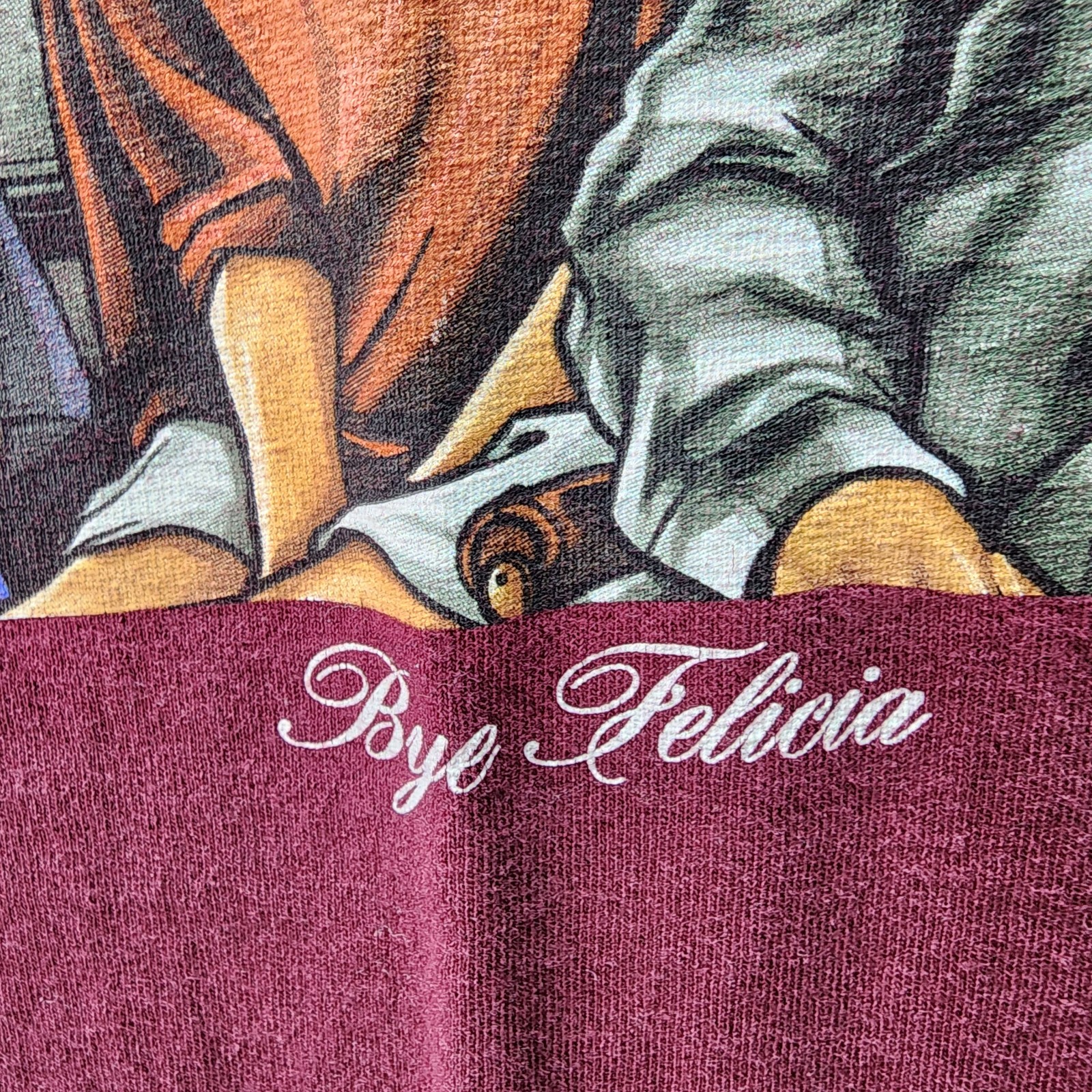 DGK Friday Graphic T Shirt Mens Medium Burgundy Bye Felicia Streetwear Movie Tee gallery