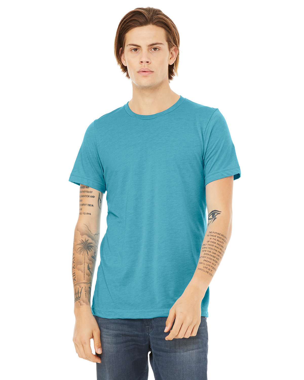 2 Pack Of Bella + Canvas 3413C Unisex Pre-Shrunk TShirt Triblend Stylish T-Shirt gallery