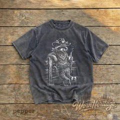 Funny Western Cowboy Raccoon Graphic Comfort Tee