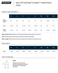 Sport-Tek Men’s Competitor Three-panel Hooded Pullover ST358