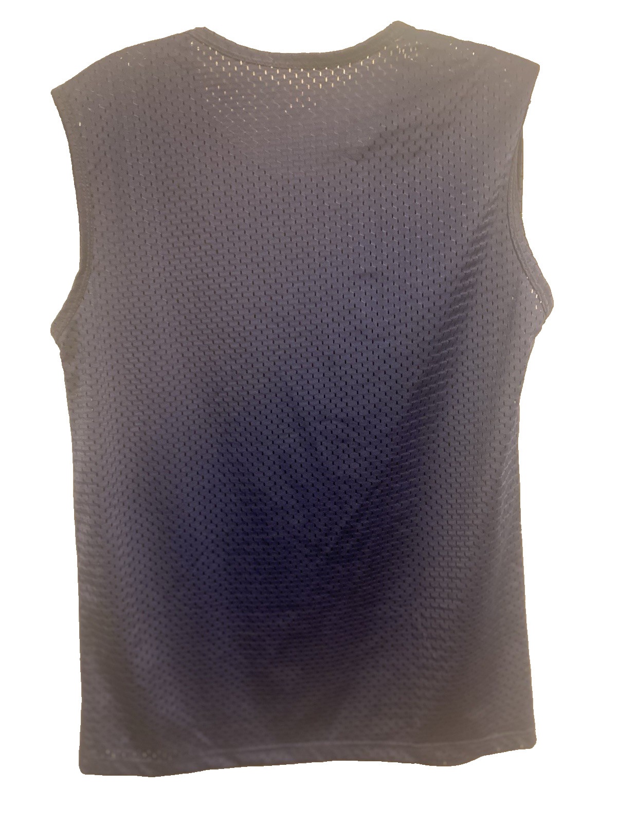 Men's Mesh Tank Top Quick-Drying Fitness NWOT size Medium US Blue Poly stretch gallery