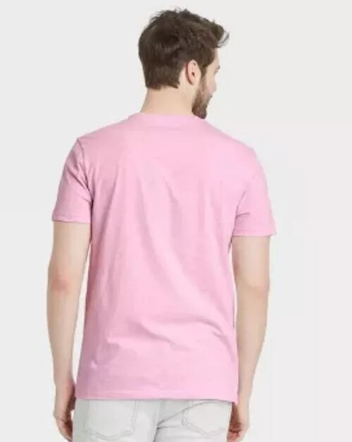 Goodfellow & Co Mens Short Sleeve Novelty T-Shirt Pullover - Pink Size Large gallery