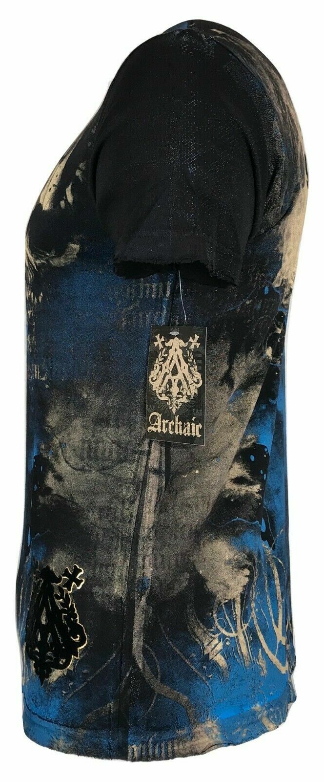 ARCHAIC by AFFLICTION Men's T-Shirt NEWMAN Black Biker MMA S-5XL gallery
