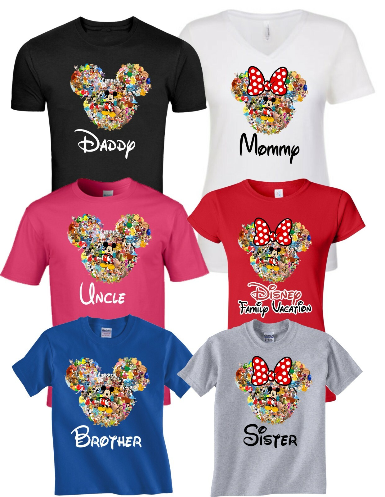 ''DISNEY FAMILY VACATION new T-SHIRTS ALL SIZES MINNIE,MICKEY body gallery