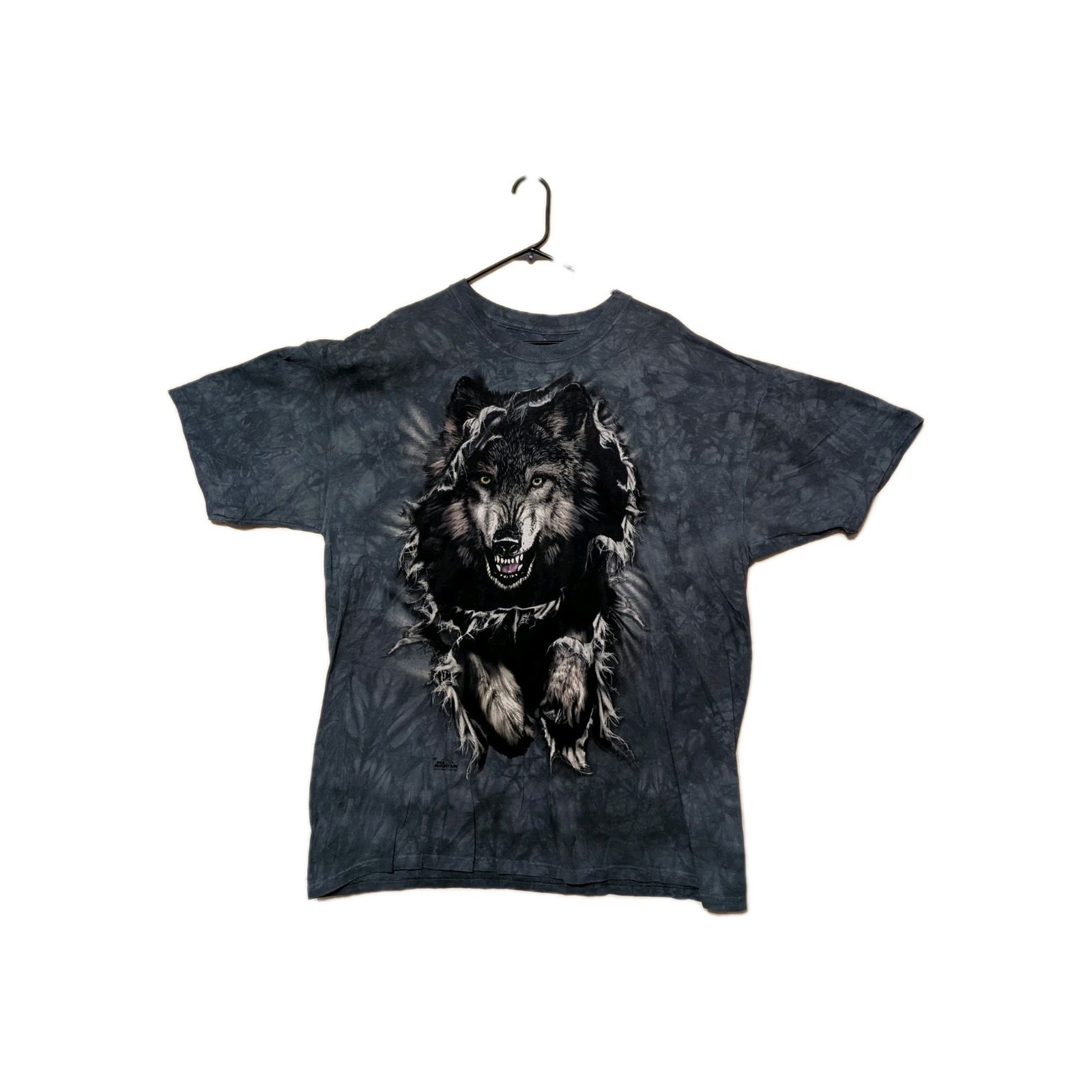 The Mountain Men's T-shirt Blue Breakthrough Wolf Retired Logo 2XL #1499 NWOT gallery