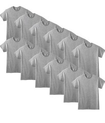 New Men’s 12 DryBlend 50/50 Cotton/Poly T-Shirt Blank Solid Short Sleeve Tee 2XL