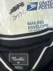 PRIMITIVE Apparel Jersey Black Skateboarding Baseball Shirt Small See Pics